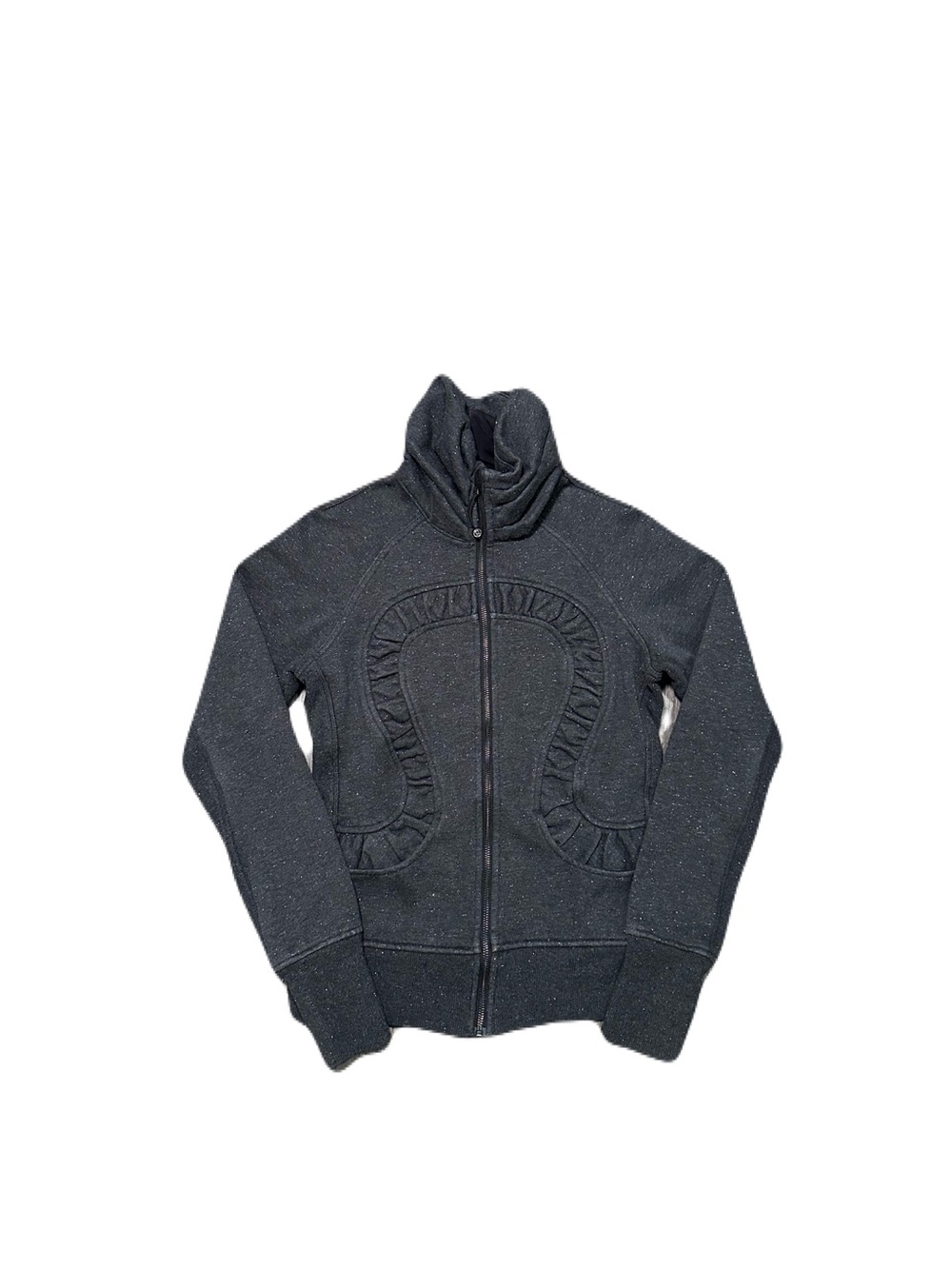 Lululemon Cuddle Up Sparkle Charcoal Gray Jacket Size 6